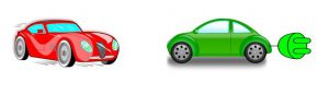 Een groene of een rode auto